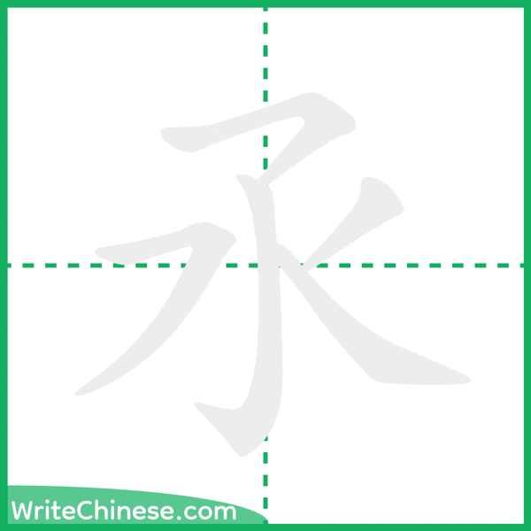 氶 ลำดับขีดอักษรจีน