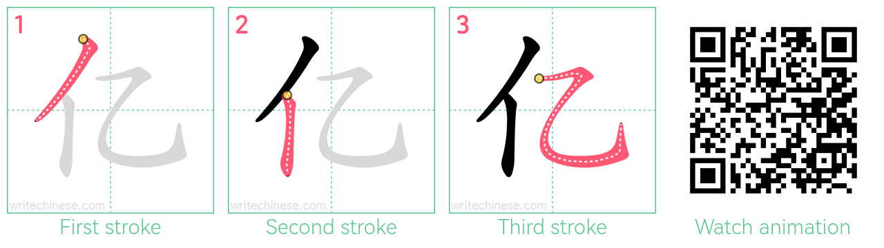 亿 step-by-step stroke order diagrams