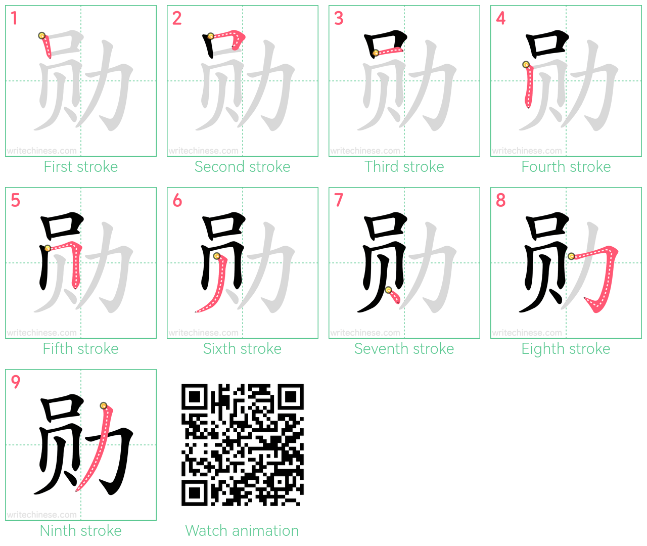 勋 step-by-step stroke order diagrams