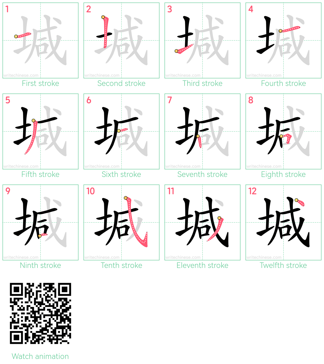 堿 step-by-step stroke order diagrams