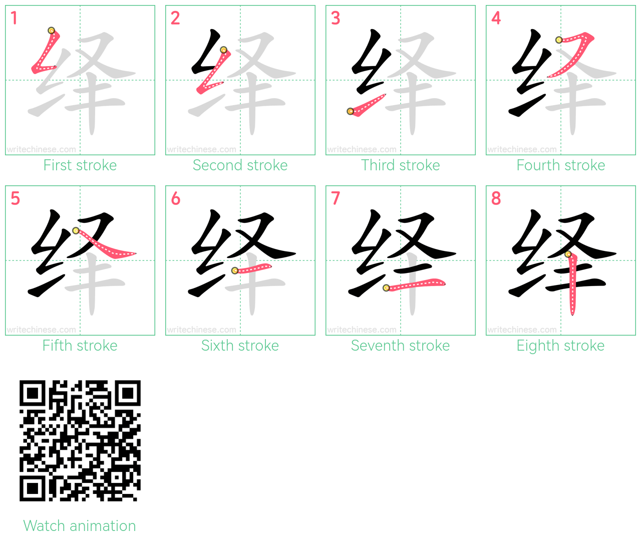 绎 step-by-step stroke order diagrams
