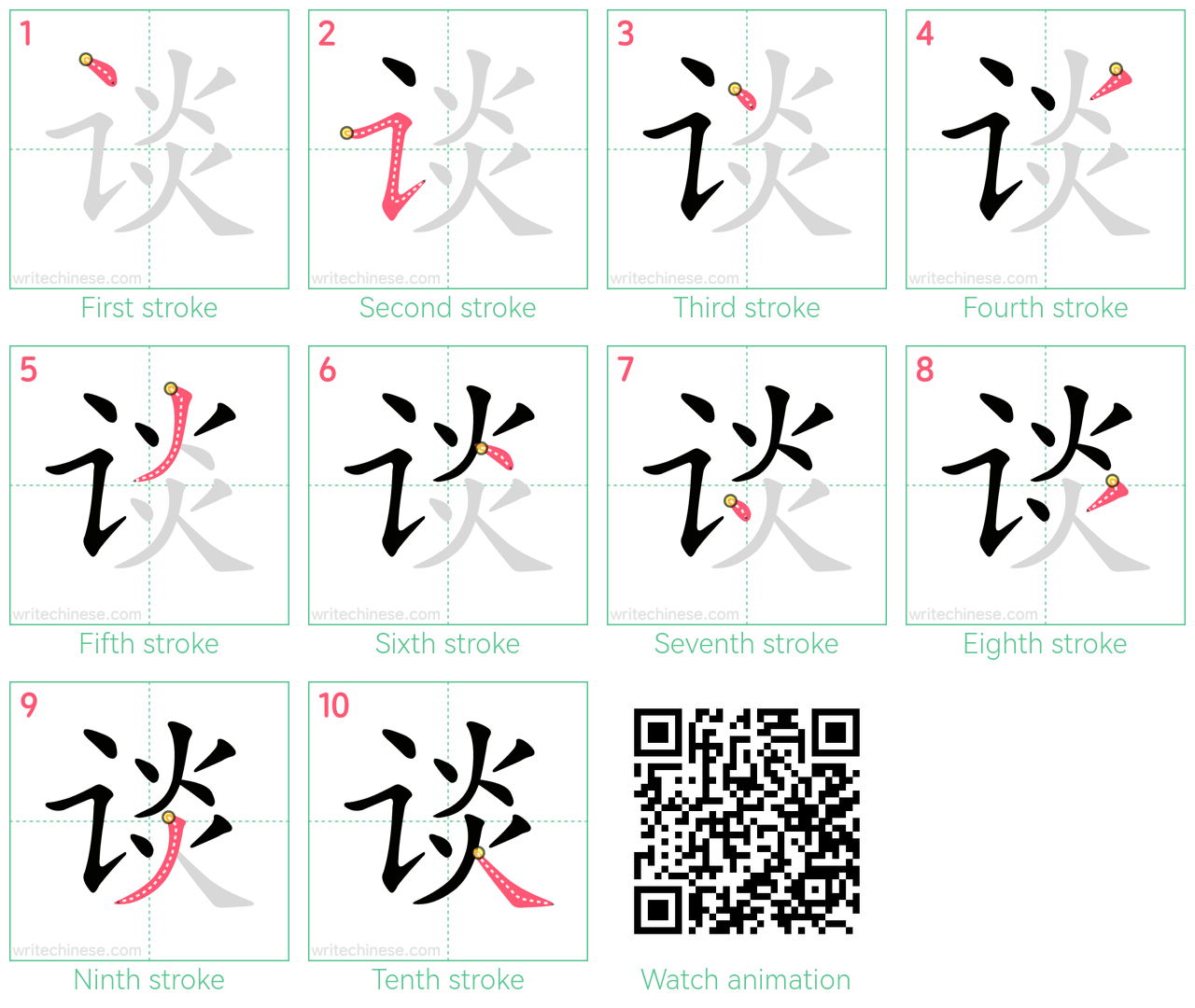 谈 step-by-step stroke order diagrams