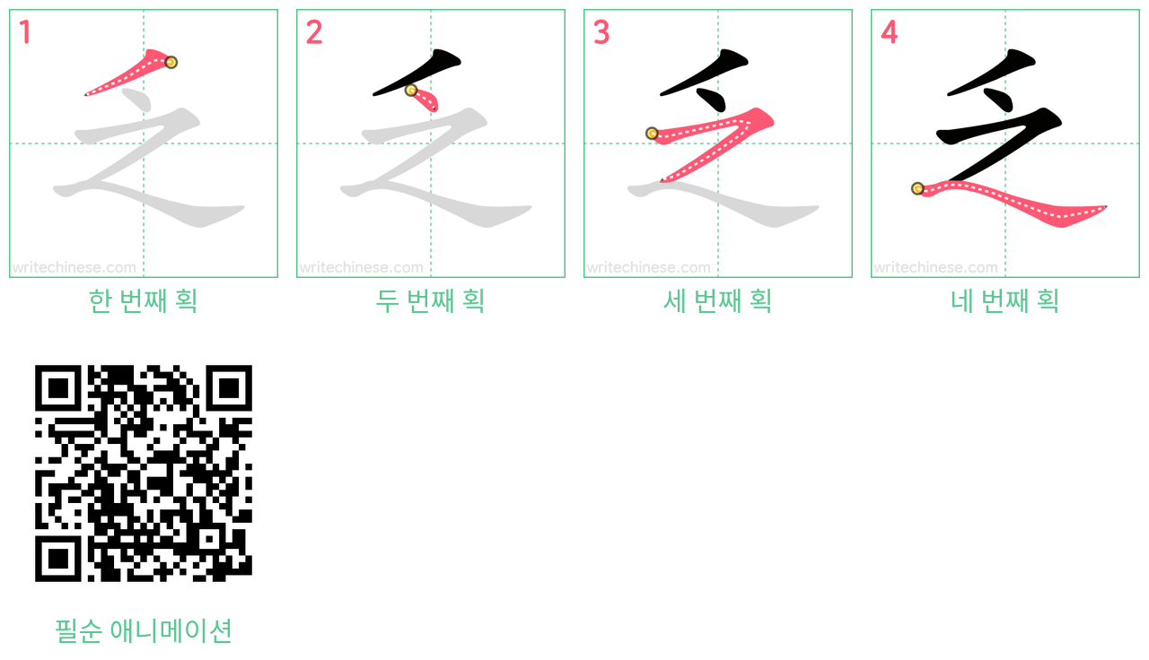 乏 step-by-step stroke order diagrams