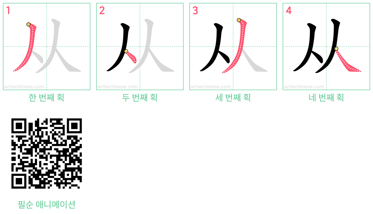 从 step-by-step stroke order diagrams
