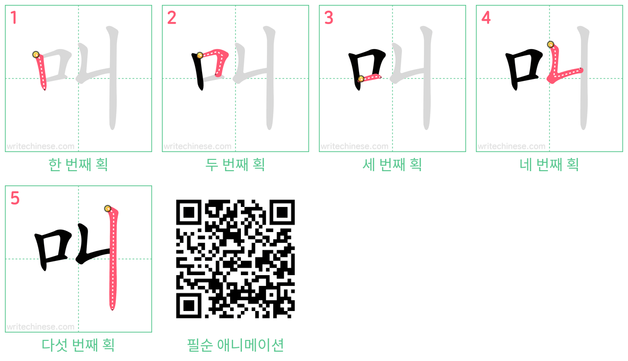 叫 step-by-step stroke order diagrams