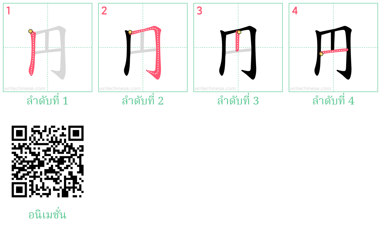 円 ลำดับการเขียน